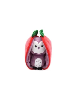 Peluche Violet la chouette fraise - Flipetz by Déglingos
