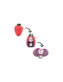 Peluche Violet la chouette fraise - Flipetz by Déglingos