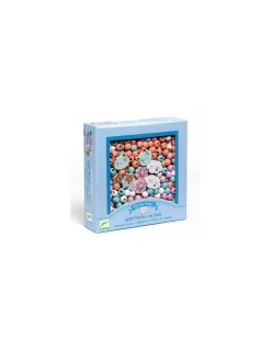 Perles en bois arc en ciel - Djeco