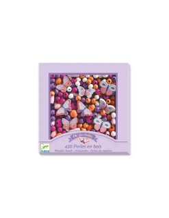 Perles en bois papillons - Djeco