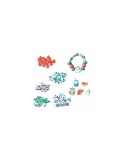 Perles en bois petits animaux - Djeco