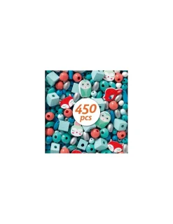 Perles en bois petits animaux - Djeco