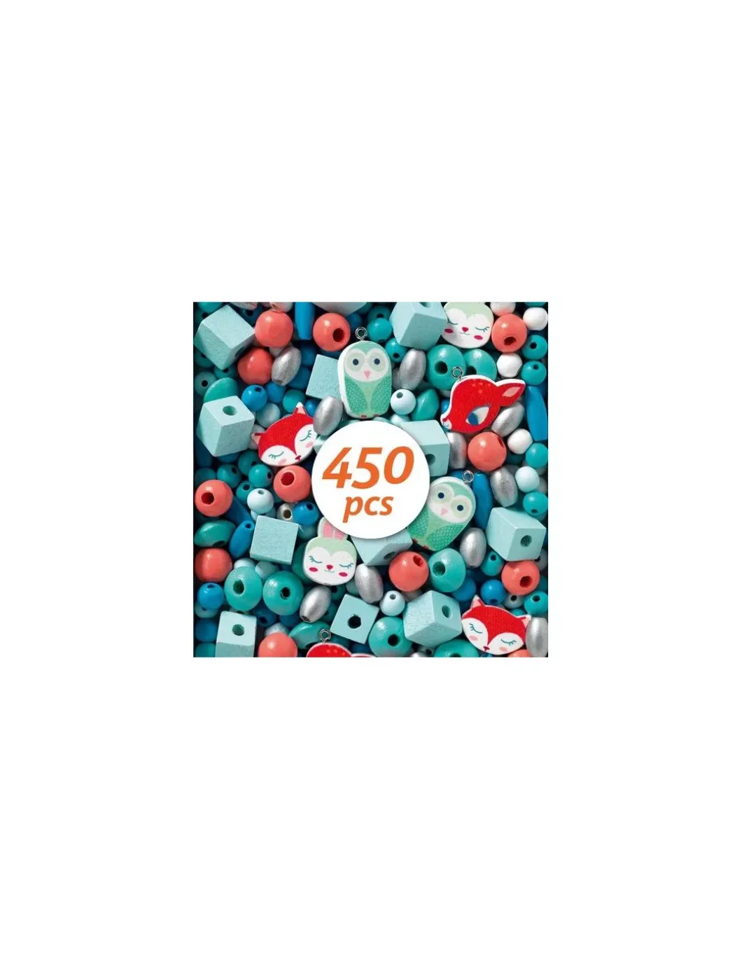 Perles en bois petits animaux - Djeco
