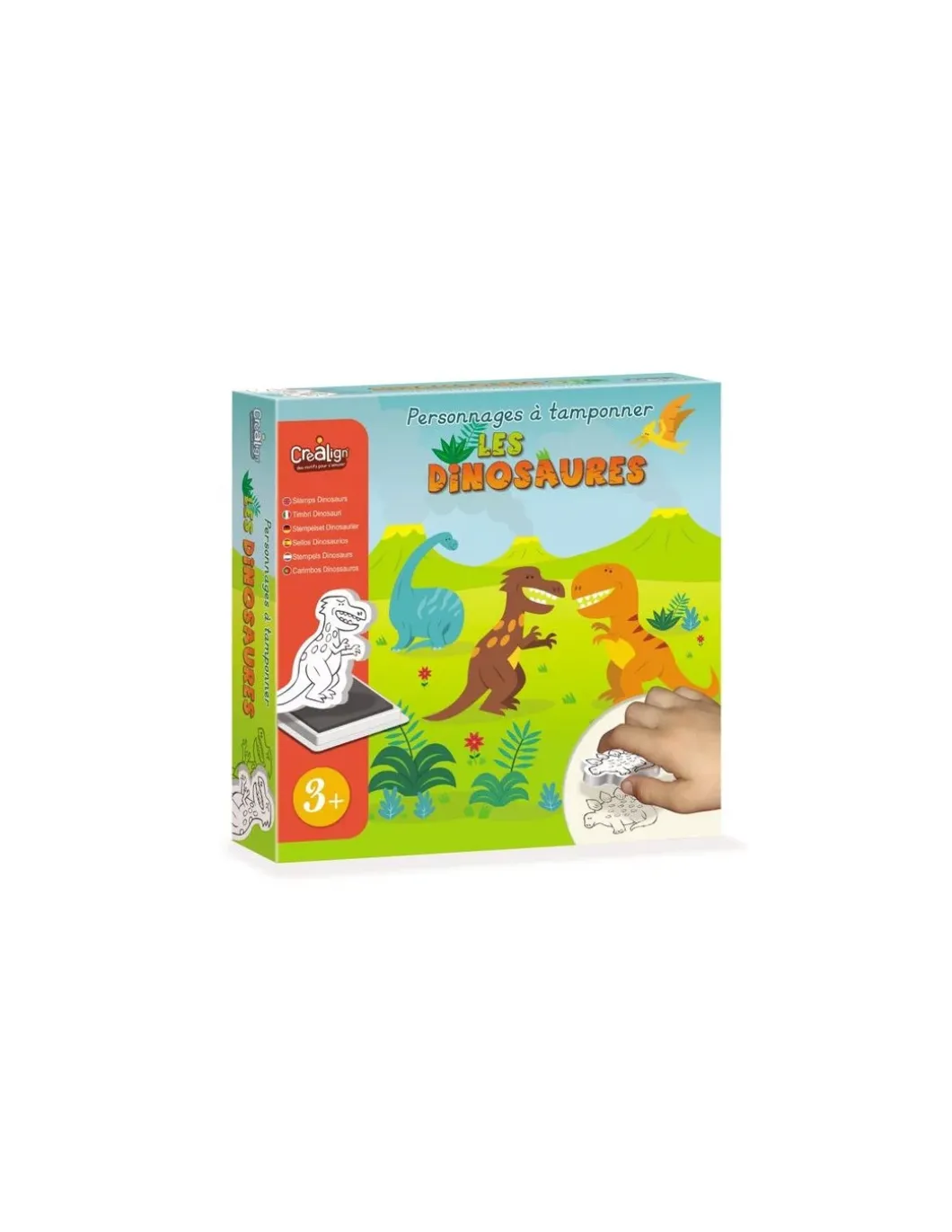 Personnages à tamponner les dinosaures - CréaLign'