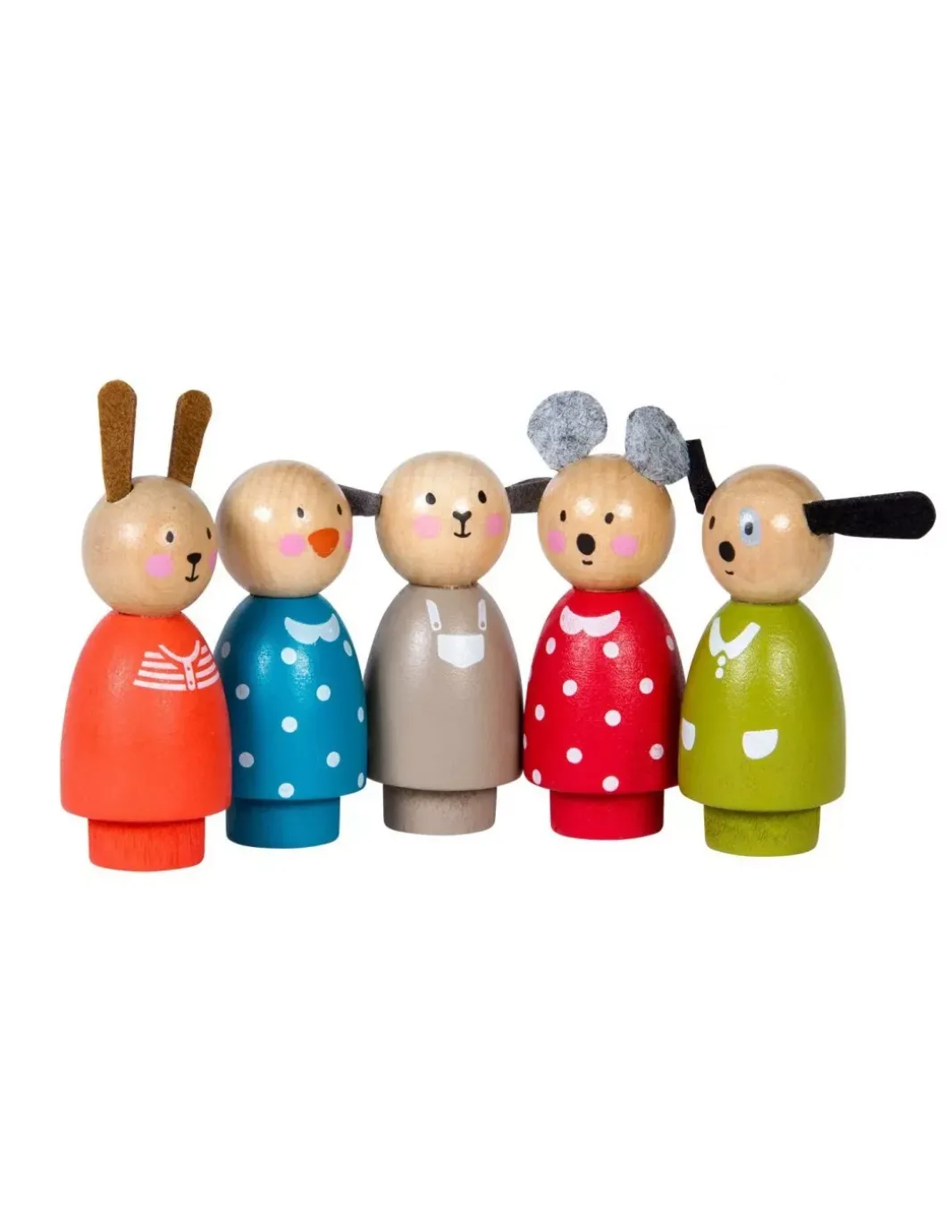 Personnages en bois La Grande Famille - Moulin Roty