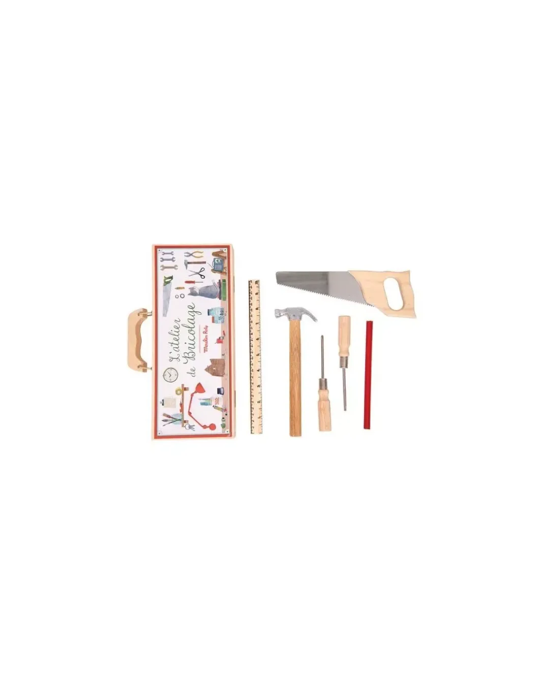 Petite valise bricolage 6 outils - Moulin Roty