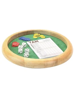 Piste de dés en bois 35 cm