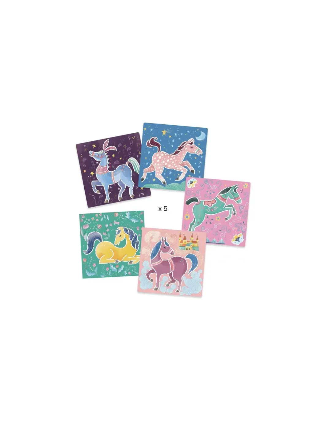 Pochoirs chevaux - Djeco