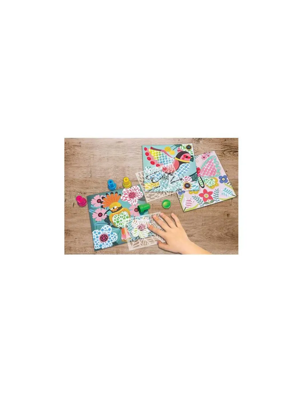 Pochoirs motifs couleurs du printemps - CréaLign'