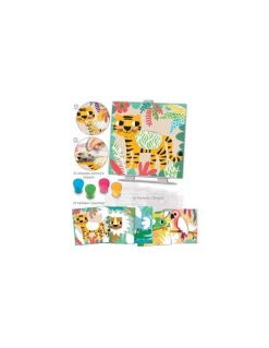 Pochoirs motifs couleurs de la jungle - CréaLign'