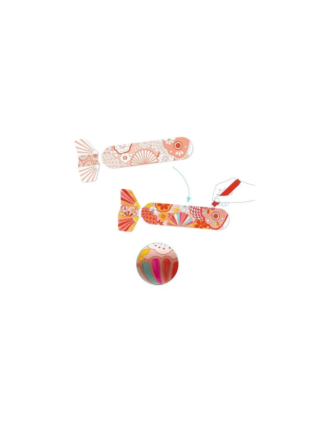 Poissons à colorier Koinobori - Do it Yourself - Djeco