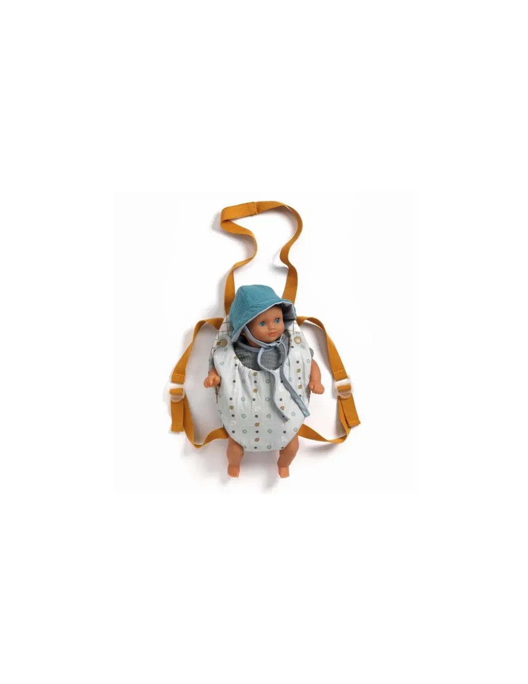 Porte bébé Blue Gray Pomea - Djeco