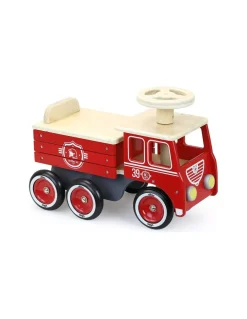 Porteur camion de pompier - Vilac