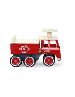 Porteur camion de pompier - Vilac