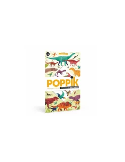 Poster en stickers dinosaures - Poppik