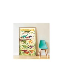 Poster en stickers dinosaures - Poppik
