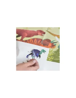 Poster en stickers dinosaures - Poppik