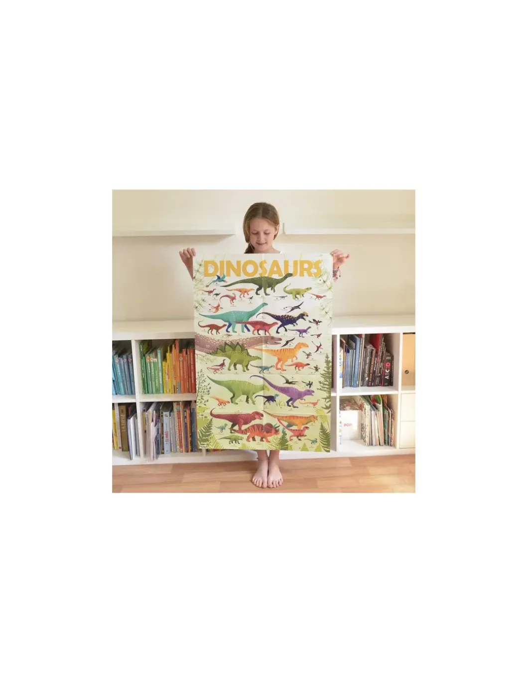 Poster en stickers dinosaures - Poppik