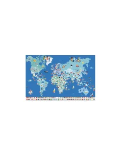Poster en stickers drapeaux du monde - Poppik