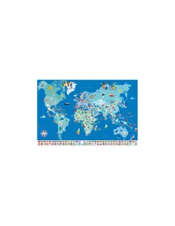 Poster en stickers drapeaux du monde - Poppik