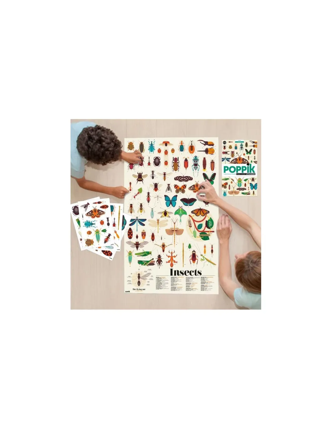 Poster en stickers insectes - Poppik