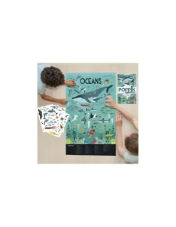Poster en stickers océans - Poppik