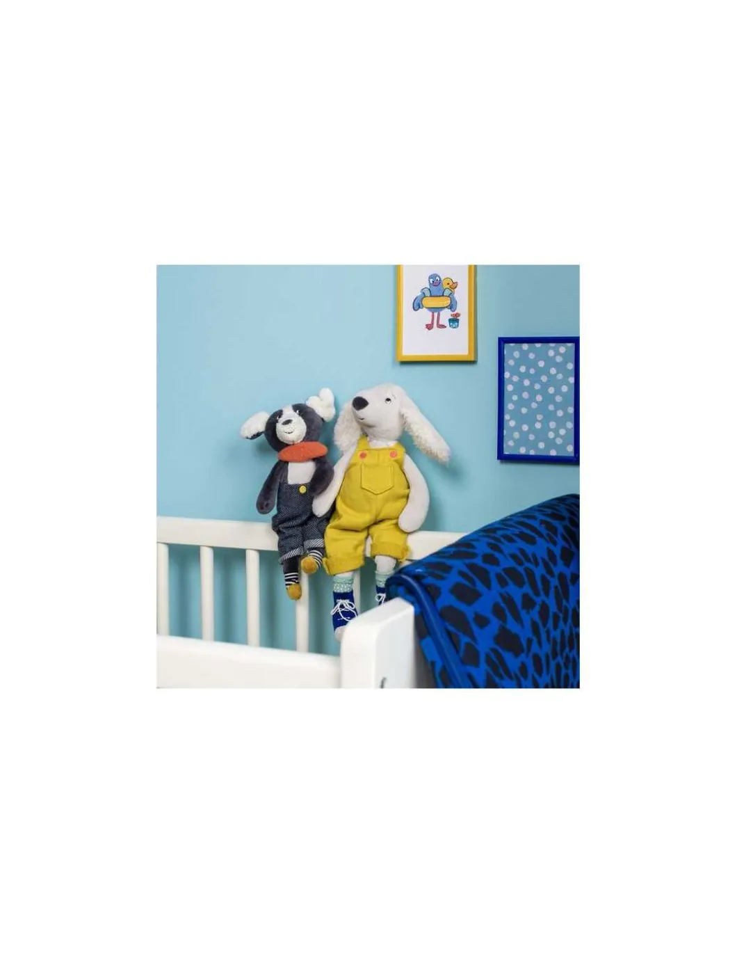 Poupée chien Puce bleu Puce & Pilou - Moulin Roty