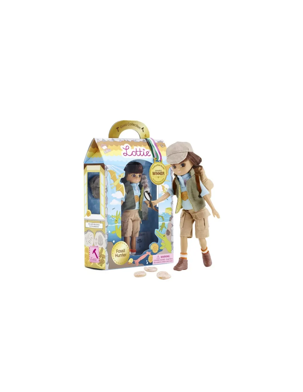Poupée Lottie chasseur de fossiles