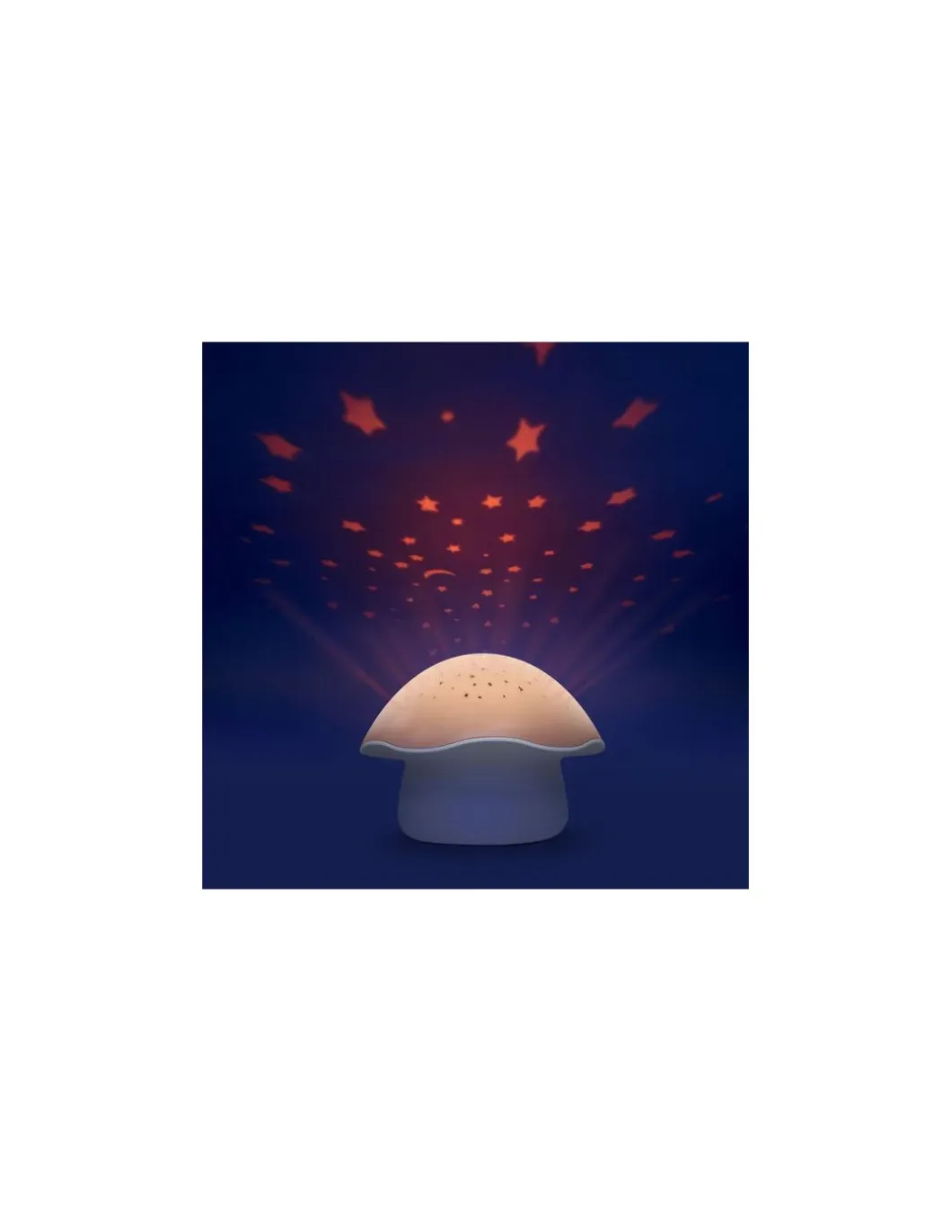 Projecteur d’étoiles Champignon rose - Pabobo