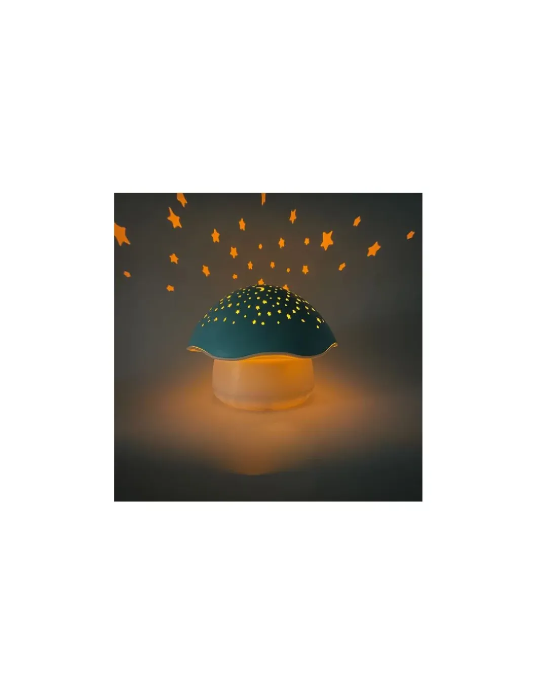 Projecteur d’étoiles Champignon bleu - Pabobo