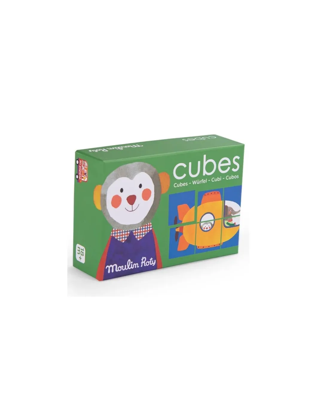 Puzzle 6 cubes Les Popipop - Moulin Roty