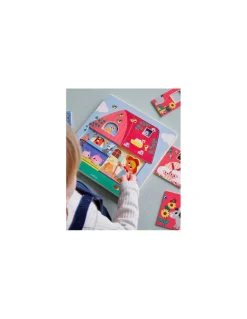 Puzzle 3 niveaux Chez Moo - Djeco