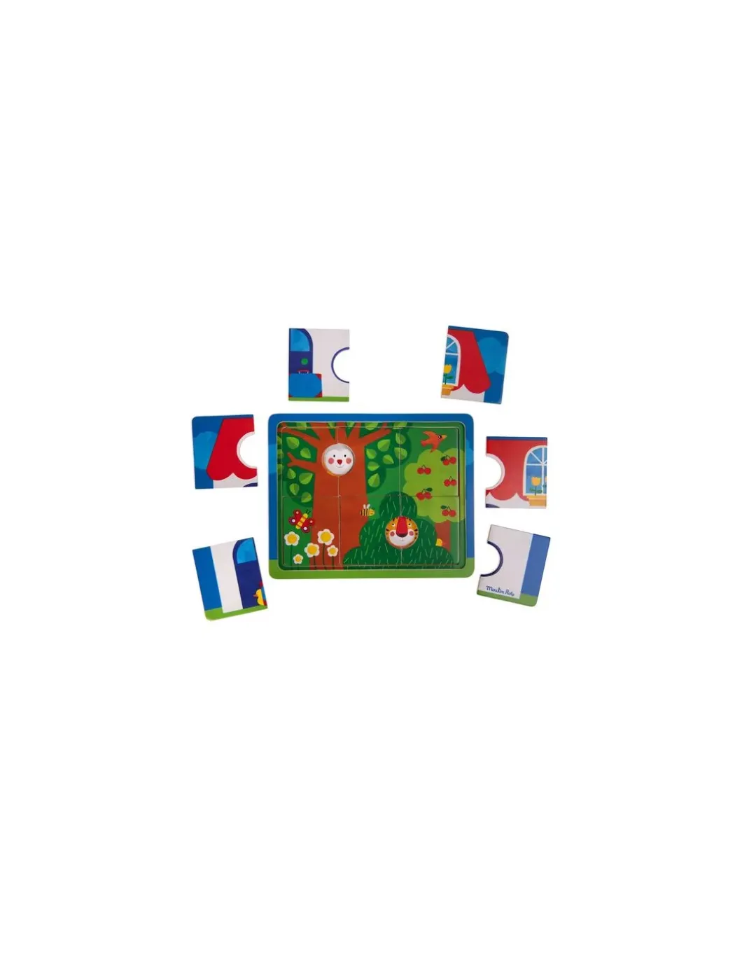 Puzzle 3 niveaux Les Popipop - Moulin Roty