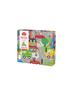 Puzzle 48 pièces en ville Les Popipop - Moulin Roty