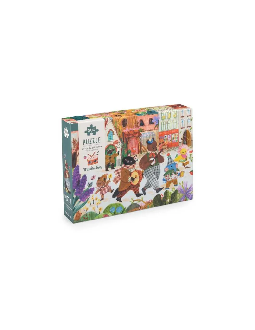 Puzzle 500 pièces La fête du printemps Les Minouchkas - Moulin Roty