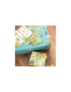 Puzzle 48 pièces la terre merveilleuse Les Schmouks - Moulin Roty