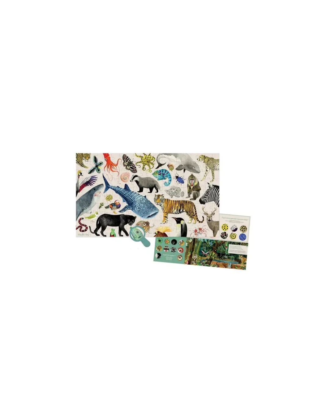Puzzle 200 pièces les animaux du monde - Moulin Roty
