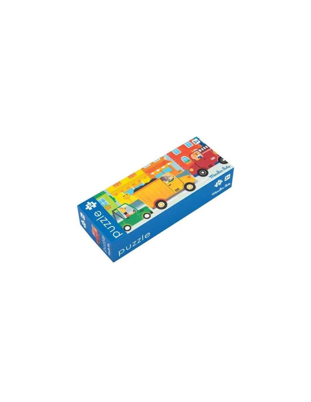 Puzzle 24 pièces Les véhicules Les Popipop - Moulin Roty