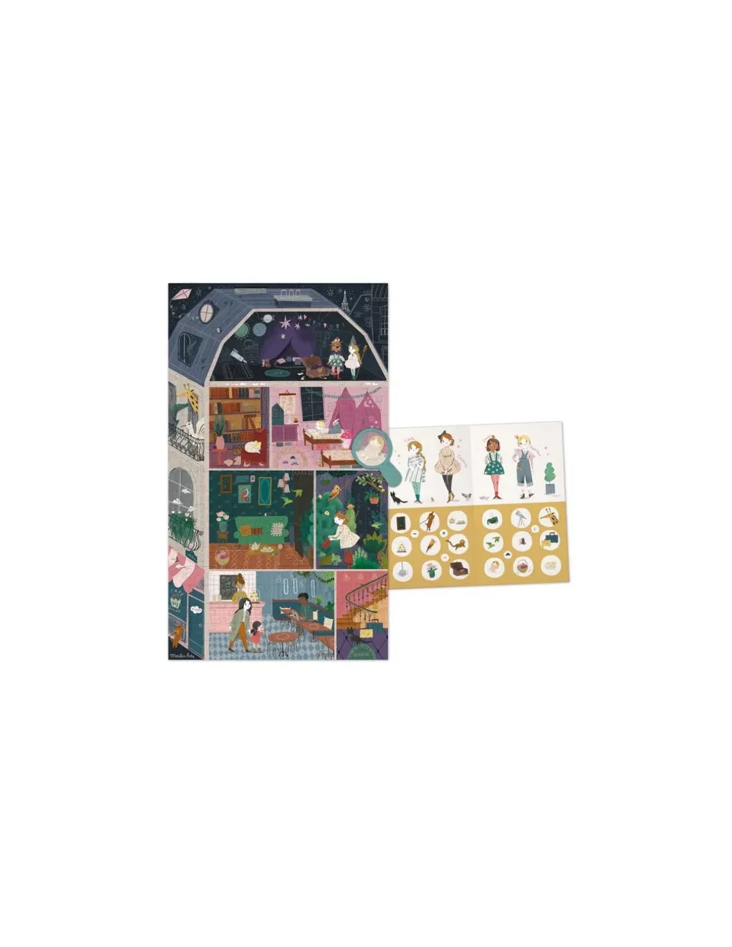 Puzzle 200 pièces l'hôtel particulier Les Parisiennes - Moulin Roty