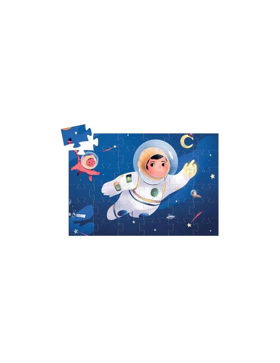Puzzle 36 pièces Un astronaute dans la lune - Djeco