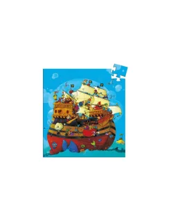 Puzzle bateau de pirate barberousse - Djeco
