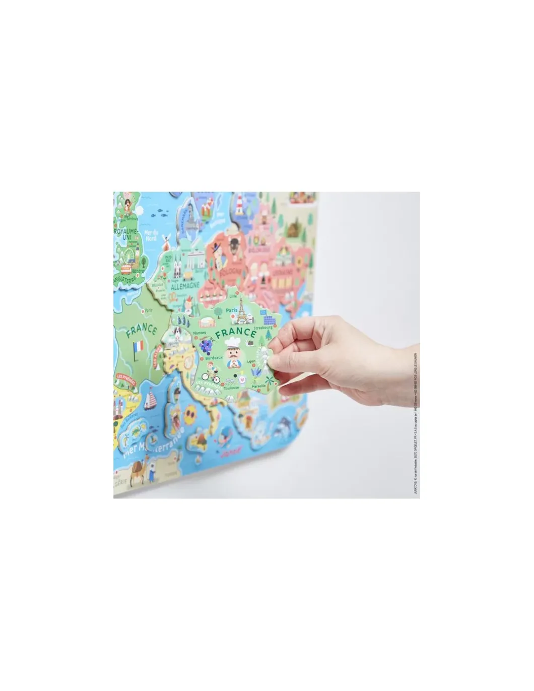 Puzzle carte d'Europe magnétique - Janod