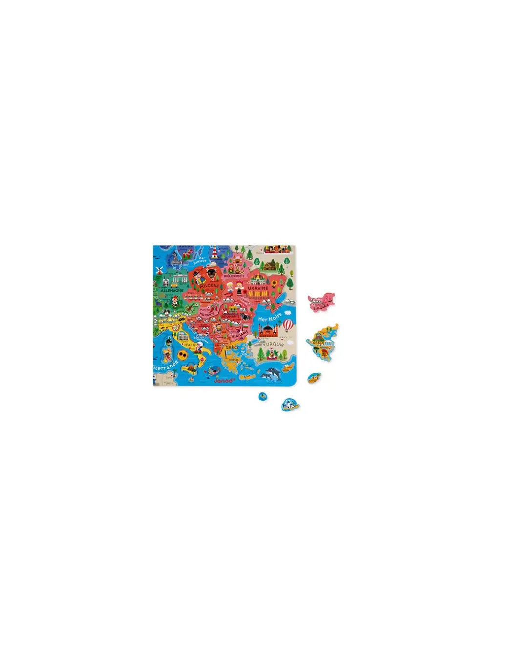 Puzzle carte d'Europe magnétique - Janod