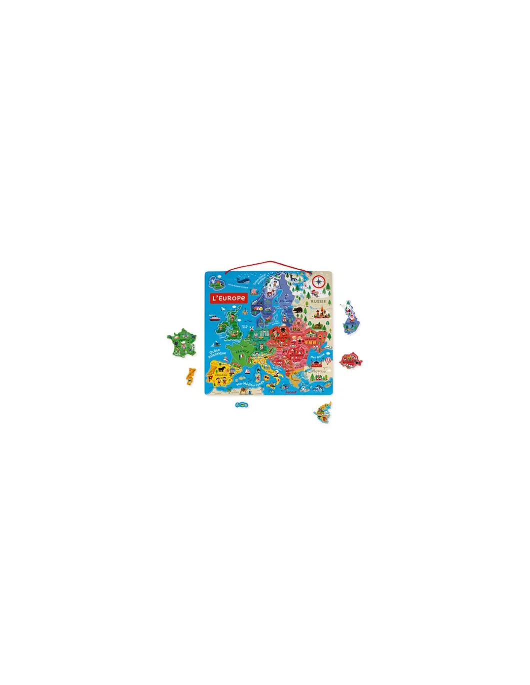 Puzzle carte d'Europe magnétique - Janod