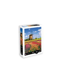 Puzzle Champs de tulipes en Hollande 1000 pièces - Sentosphère