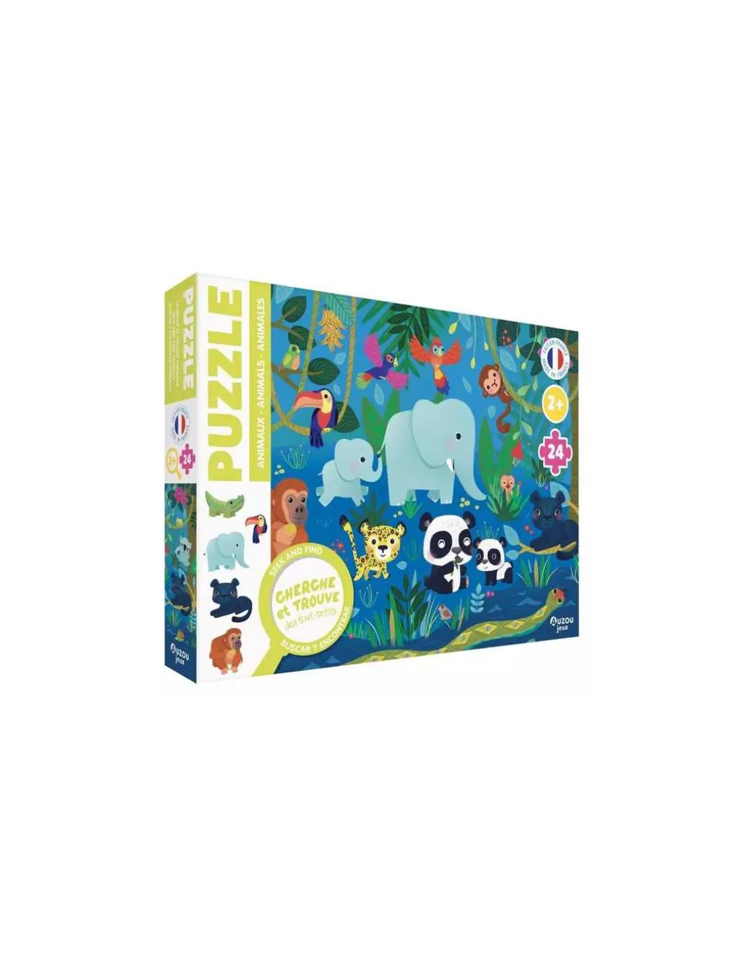 Puzzle cherche et trouve des tout petits animaux - Auzou