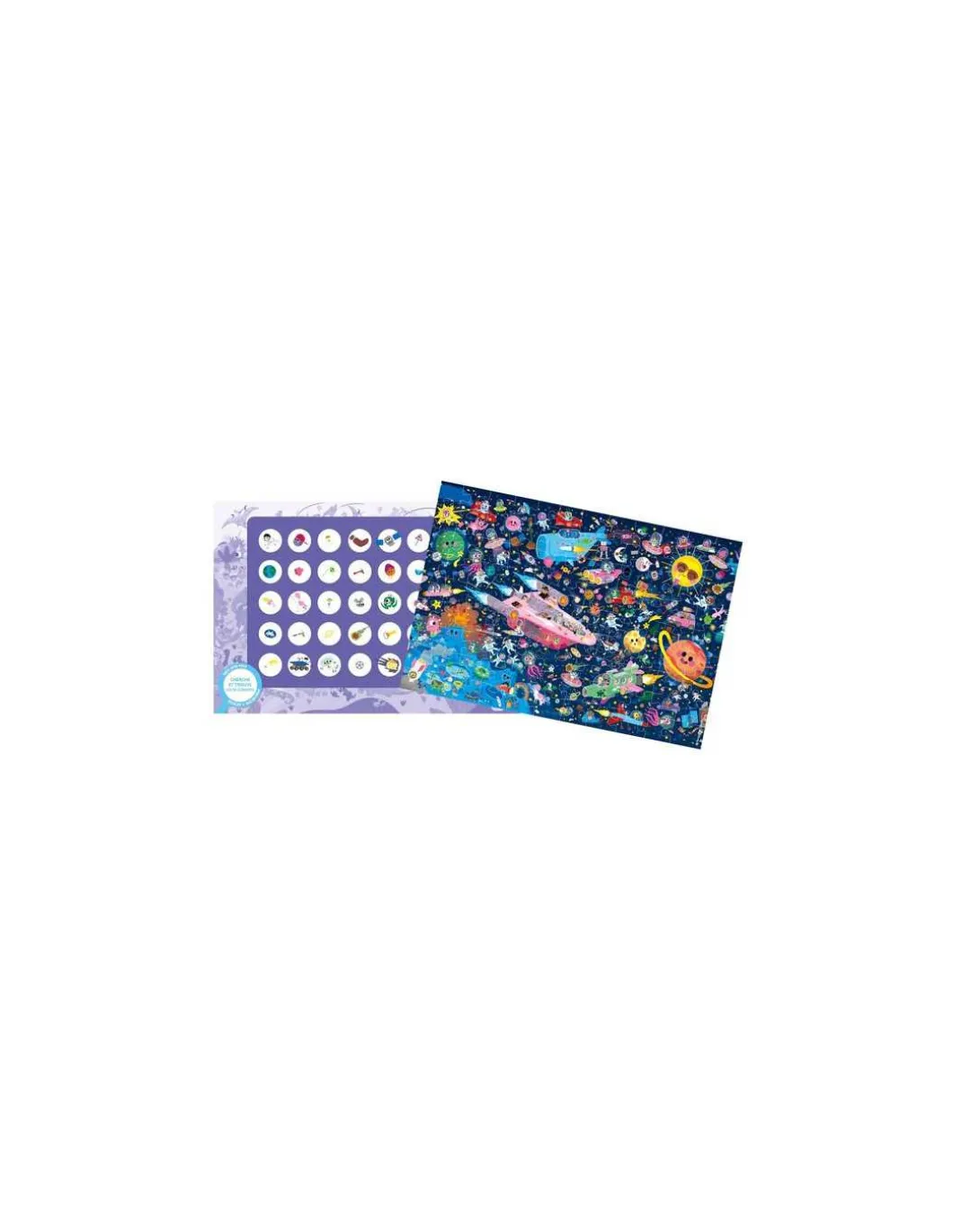Puzzle cherche et trouve géant Espace - Auzou