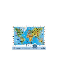 Puzzle Cherche et trouve Planisphère des Animaux - Sentosphère