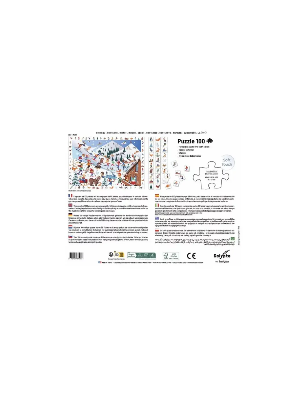 Puzzle Cherche et trouve Sports d'Hiver - Sentosphère