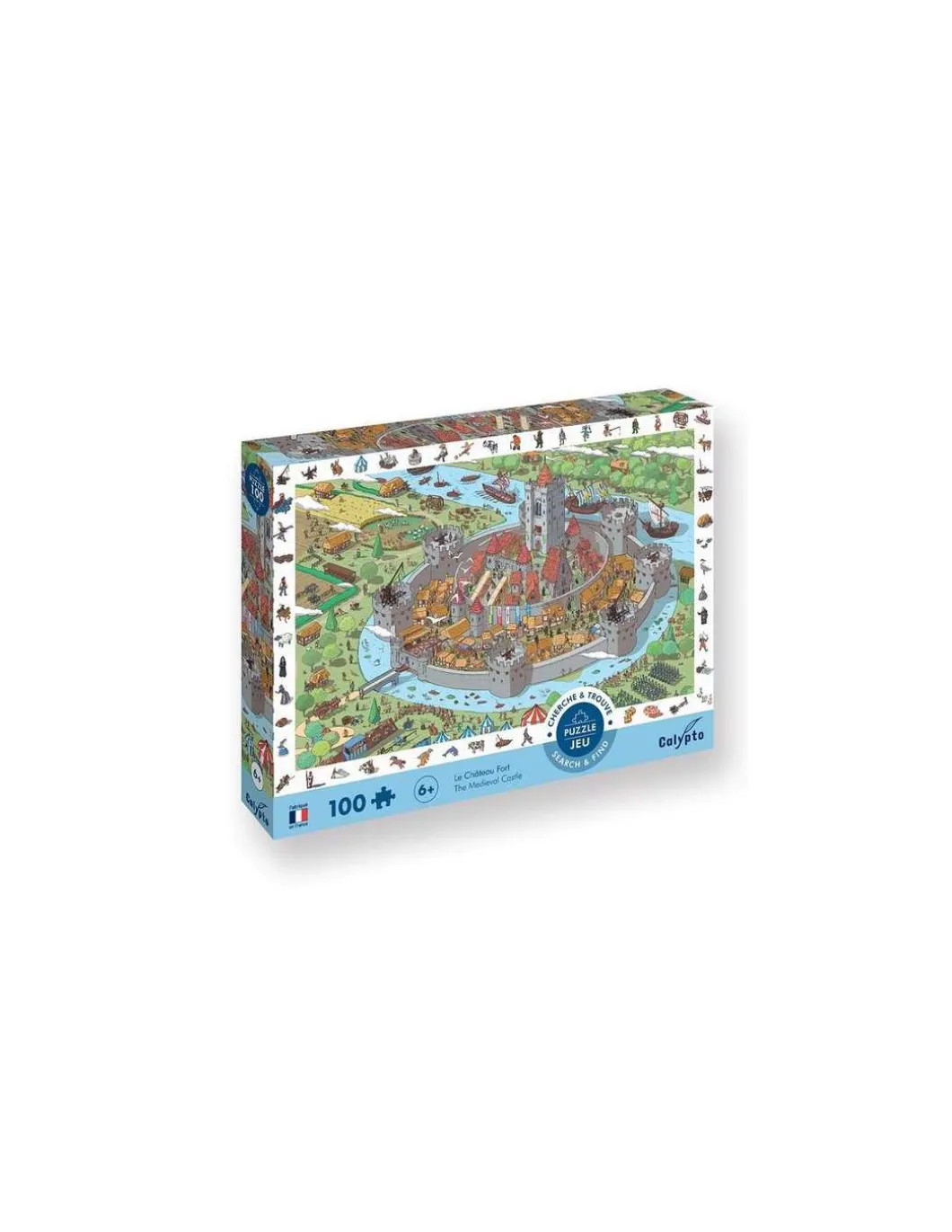 Puzzle Cherche et trouve Le Château Fort 100 pièces - Sentosphère
